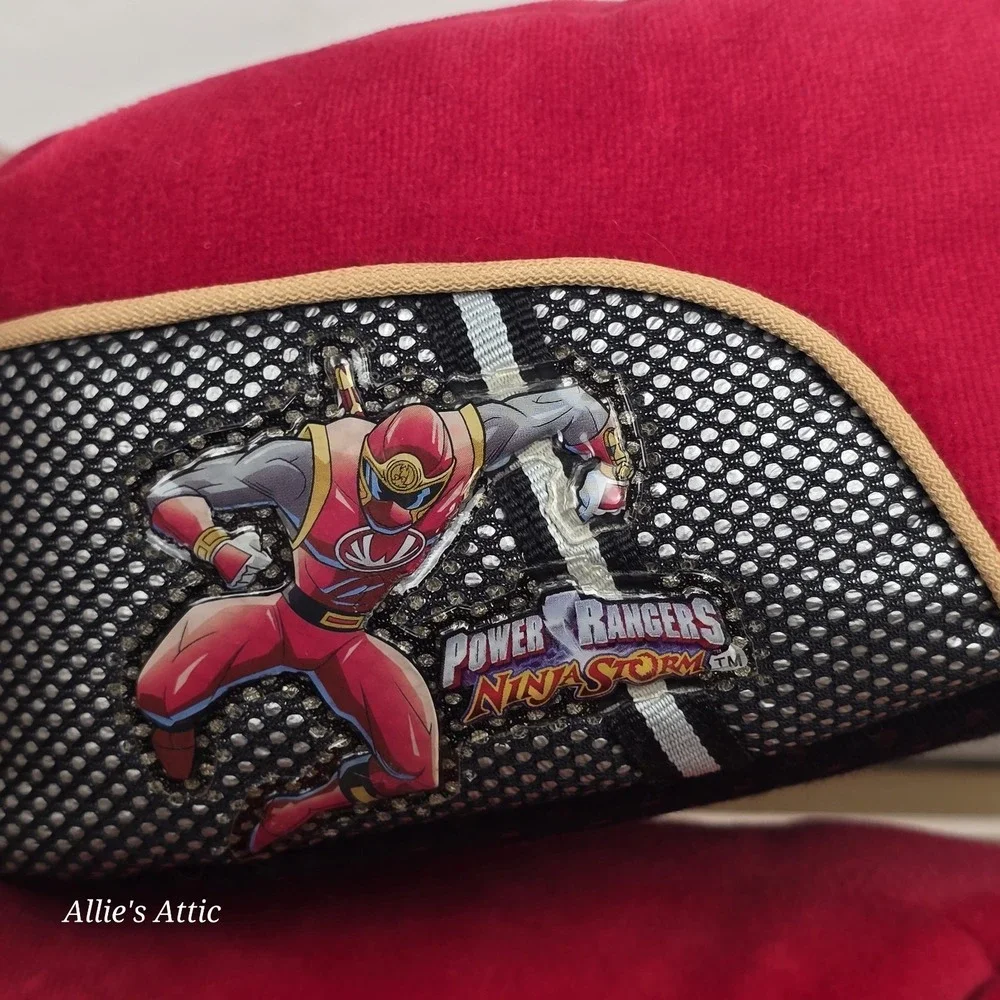 Power Rangers Ninja Storm Slippers Vintage Kids Red Ranger Boys Girls Plush 13/1